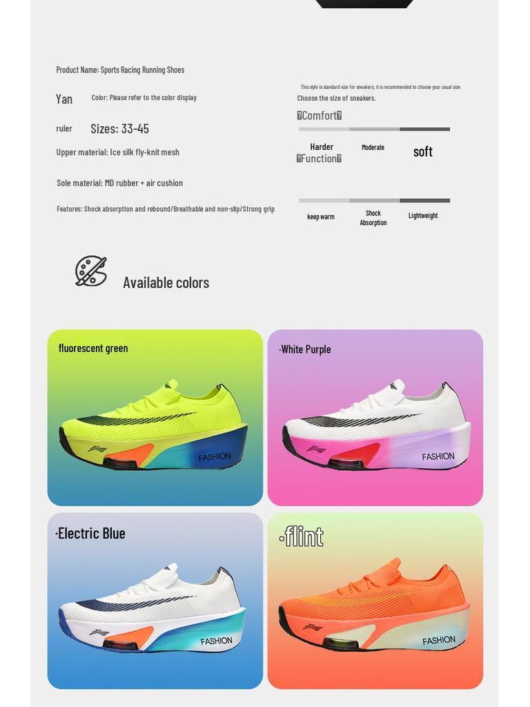 Марафонские гоночные кроссовки Alpha Pegasus 3-го поколения с карбоновой пластиной, амортизацией и воздушной подушкой.