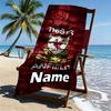 Custom Name Personalized Liverpool F.C Print Beach Towel, for Trip Camping Beach Party Home Decor, Birthday Gift for Family & Friends