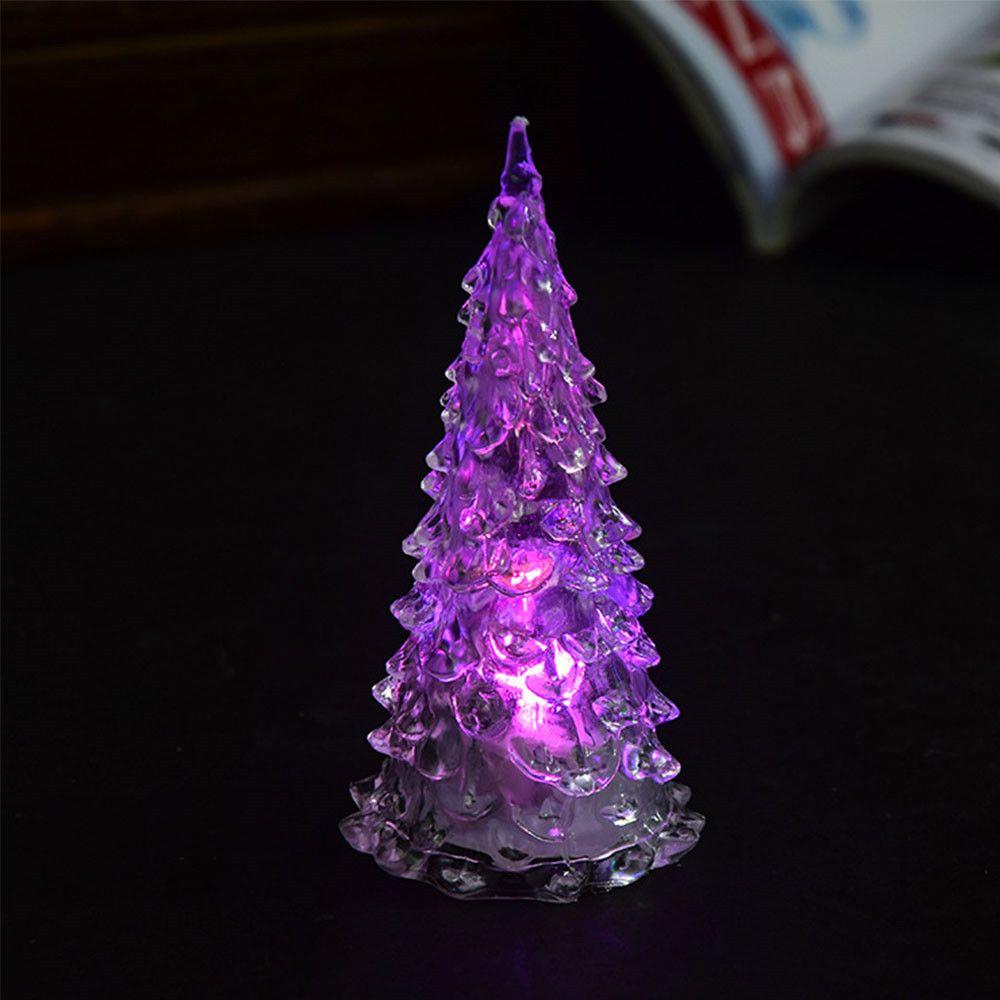 Merry LED Color Changing Mini Christmas Xmas Tree Home Table Party Decor Charm LED Electronic Toys