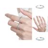 Trendy Geometric Copper Ring For Women Adjustable Size Chic Elegant Fashion Accessory