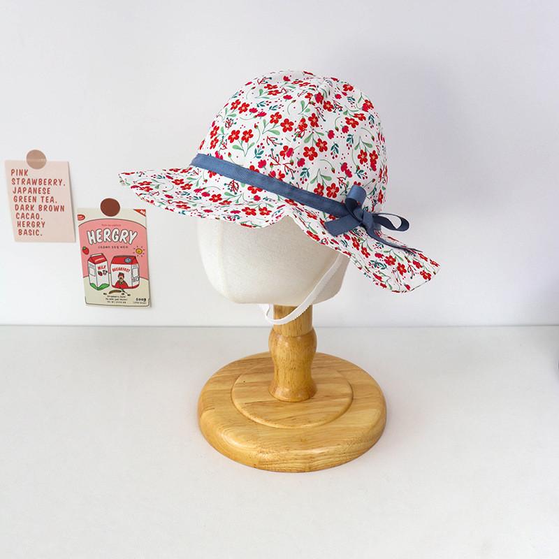 Baby Sun Hat With Large Brim Floral Fisherman Hat For Spring And Autumn Super Cute Bonnet