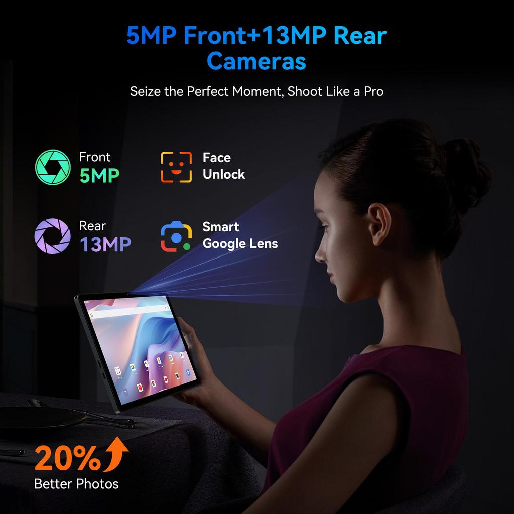 Планшет ZENVA T90 Android 11-дюймовый FHD+ 1920*1200 Android 16 Аккумулятор 8000 мАч 24 ГБ Расширяемая ОЗУ С клавиатурой и мышью