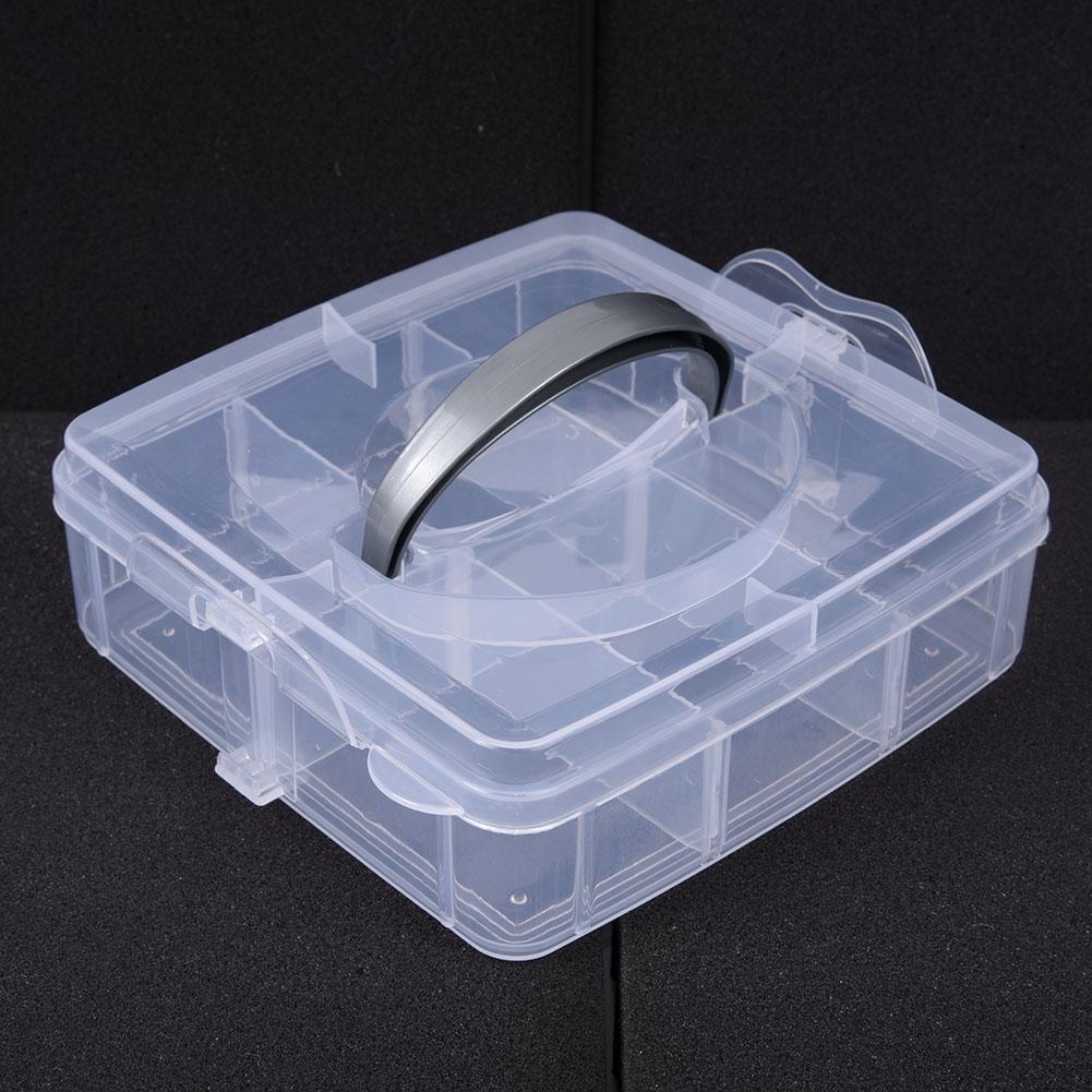 Transparent Box for Jewelry Bead Storage 3 Layered Plastic Organizer Case