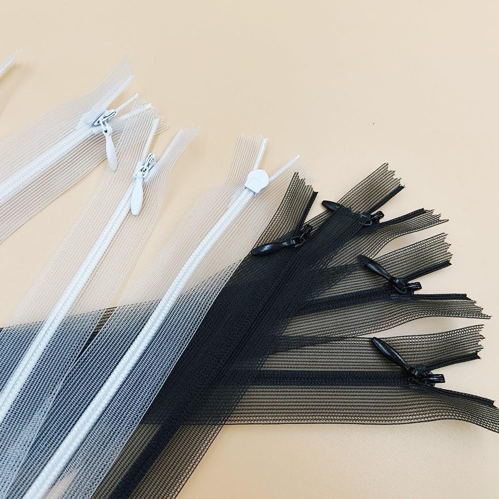 Ultra Thin Mesh Tape Zipper Transparent Mesh Close End Zipper Invisible Zipper Fashion Design