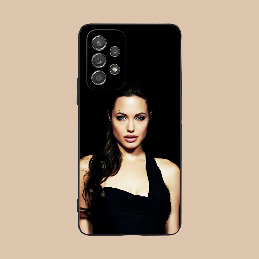 Матовый ТПУ чехол для мобильного телефона Angel Jolie для Samsung Galaxy M55 54 42 35 34 33 32 23 22 15 14 13 12 F55 5G Цветная обложка