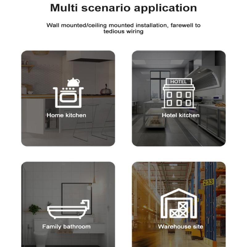 Tuya Wi-Fi детектор утечки природного газа беспроводной датчик утечки газа умный дом кухня охранная звуковая сигнализация приложение Smart Life