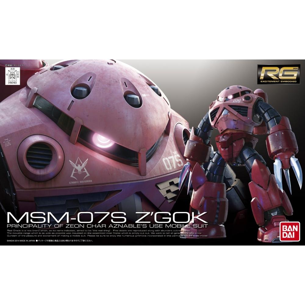 RG Мобильный костюм Гандам MSM-07S Чар'с З'Гок масштаб 1144 цветная пластиковая модель