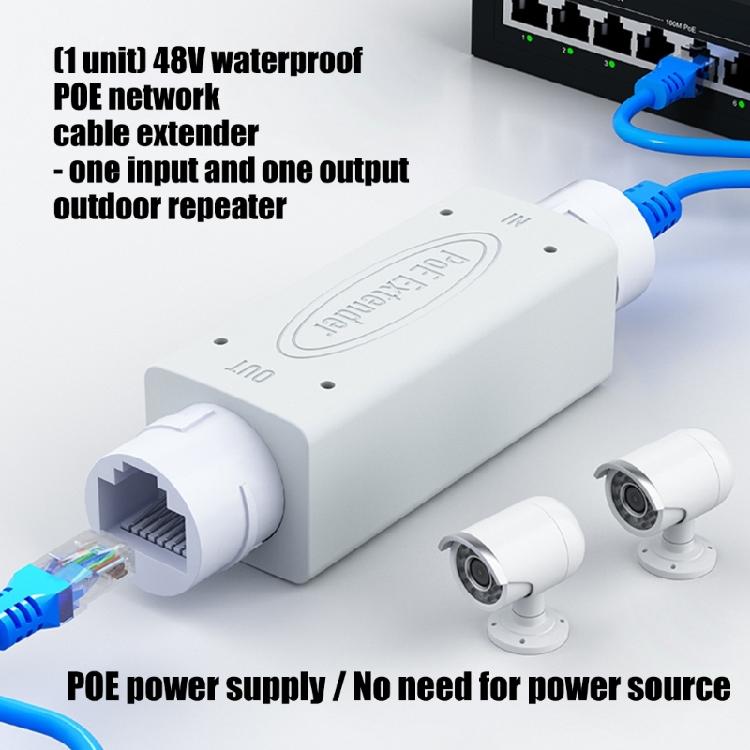 Всепогодные Ethernet-повторители 48 В POE-удлинители с защитой IP67 для наружных камер Усиление сетевого сигнала