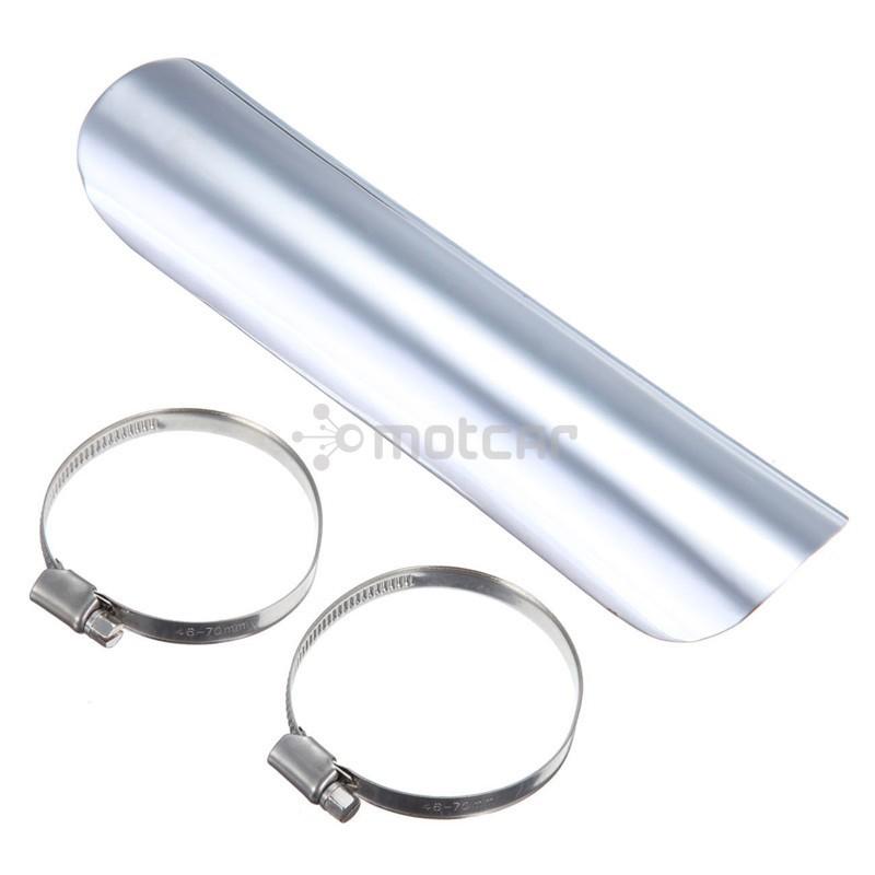 Chrome Motorcycle Electroplate 9.1" Heat Shield Guard Cruiser Exhaust Muffler Pipe Heat Shield Cover For Exhausts Softail Dyna