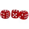 [Generic] Set of 10 Tabletop Role-Playing Game Acrylic Toy Six-Sided Dice, D6, 10 Colors - Red