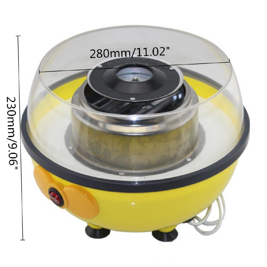 220V Electric Cotton Candy Machine with Measuring Spoon Bamboo Stick Floss Fluffy Sugar Children