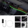 1/2/3/4/5M RGB салон автомобиля окружающая светодиодная лента невидимая USB оптоволоконная атмосферная лампа поддержка управления через приложение