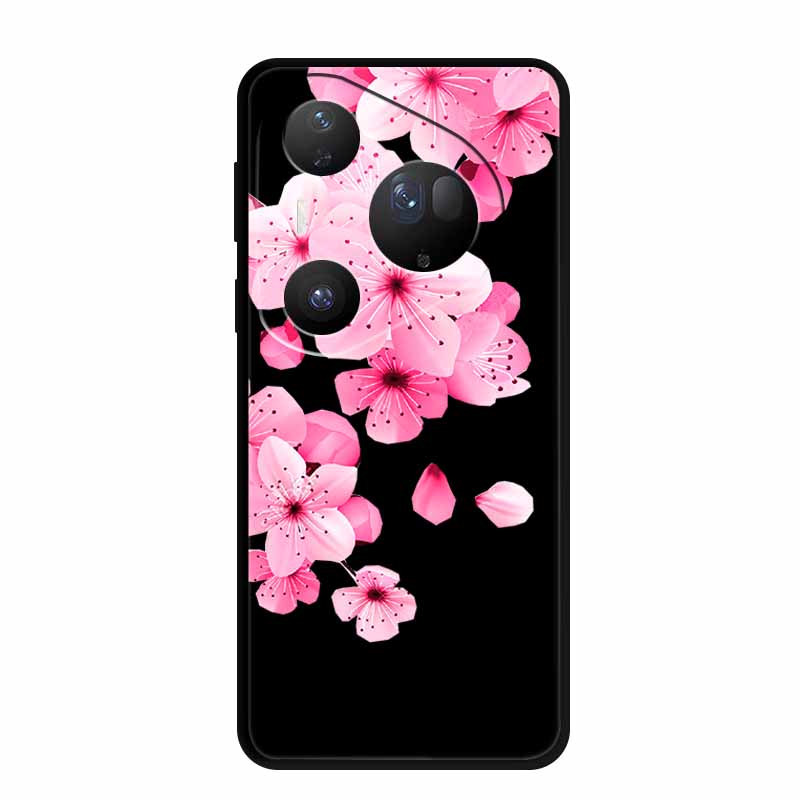 Для Huawei Pura 80 Ultra 5G Чехол Coque Мультяшный Кот Расписной Черный Силиконовый Мягкая Задняя Крышка Для Huawei Pura 80 Ultra Чехлы Оболочки