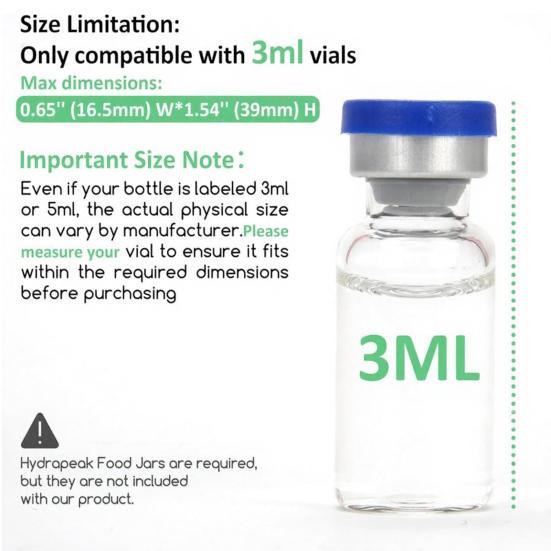 2/3 шт. Силиконовая вставка для флакона 3 мл 32/25/18 унций Банка для еды Пептидный флакон Коробка для хранения Экономия места Морозильная камера Холодильник Шот Длинный флакон Бутылка Органайзер Держатель