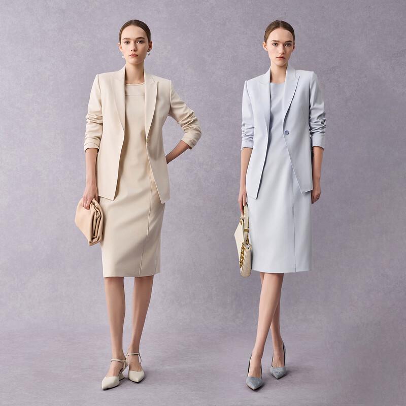 Женский деловой костюм LadyS Elite, однотонный, приталенный