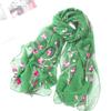 Женский шифоновый шарф с вышивкой, хиджаб, шали, повязка на голову, мусульманский шарф хиджаба