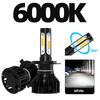 Roadsun 2 шт. H13 9008 9007 9004 9003 H4 Hi/Lo Светодиодные лампы для фар 4-гранные 360° Автомобильные фары Автолампа 12 В 6000 К 8000 К Белый Синий