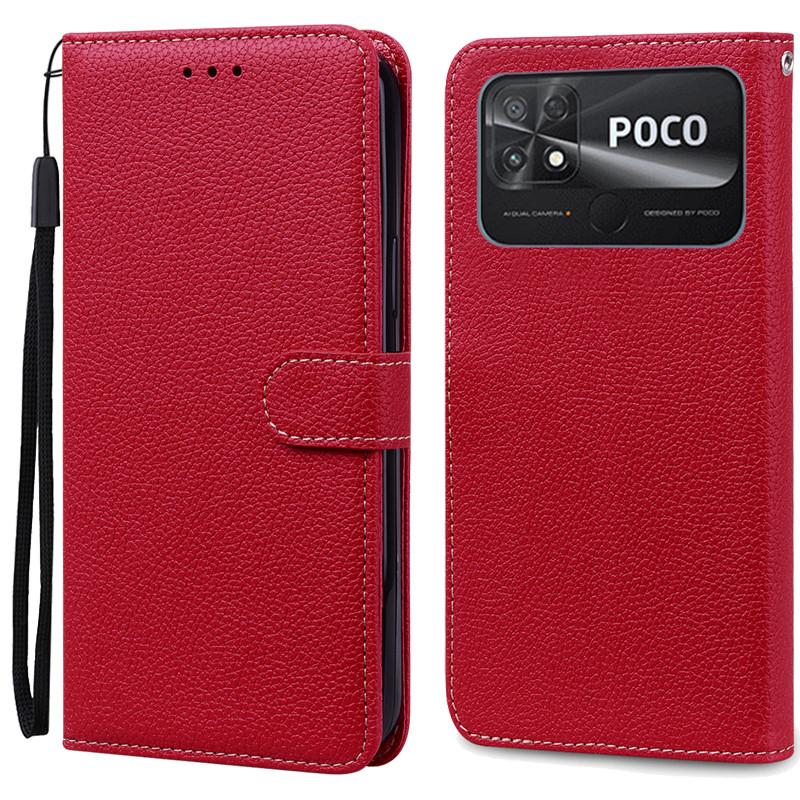 POCO C40 Case Leather Wallet Flip Case For POCO C40 Case Xiaomi POCO C40 C 40 PocoC40 Phone Cover Coque Fundas Etui Shell
