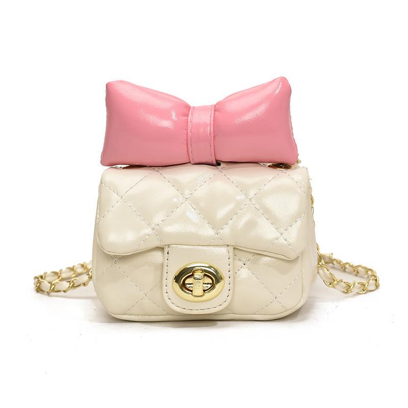 Adorable Butterfly Knot Mini Shoulder Bag For Boys And Girls With Chain Strap