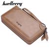 Baellerry Men Fashion Long Wallet Business Design Leather Zip Purse Wallets