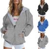 Womens Zip Up Sweatshirt Women Fall Fashion Blouse Lightweight Hoodies Jacket With Pockets