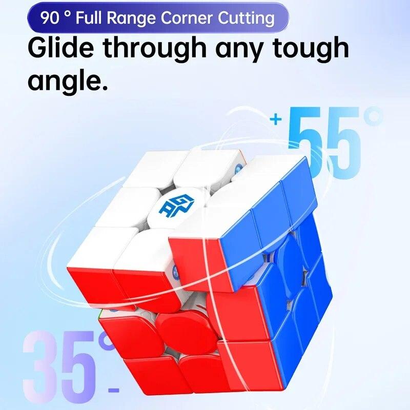 GAN 356M Maglev Magic Cube 3x3x3 Профессиональный скоростной пазл Магнитный GAN 356M 3×3 Детская игрушка 3x3x3 GAN356 M Original Cubo Magico