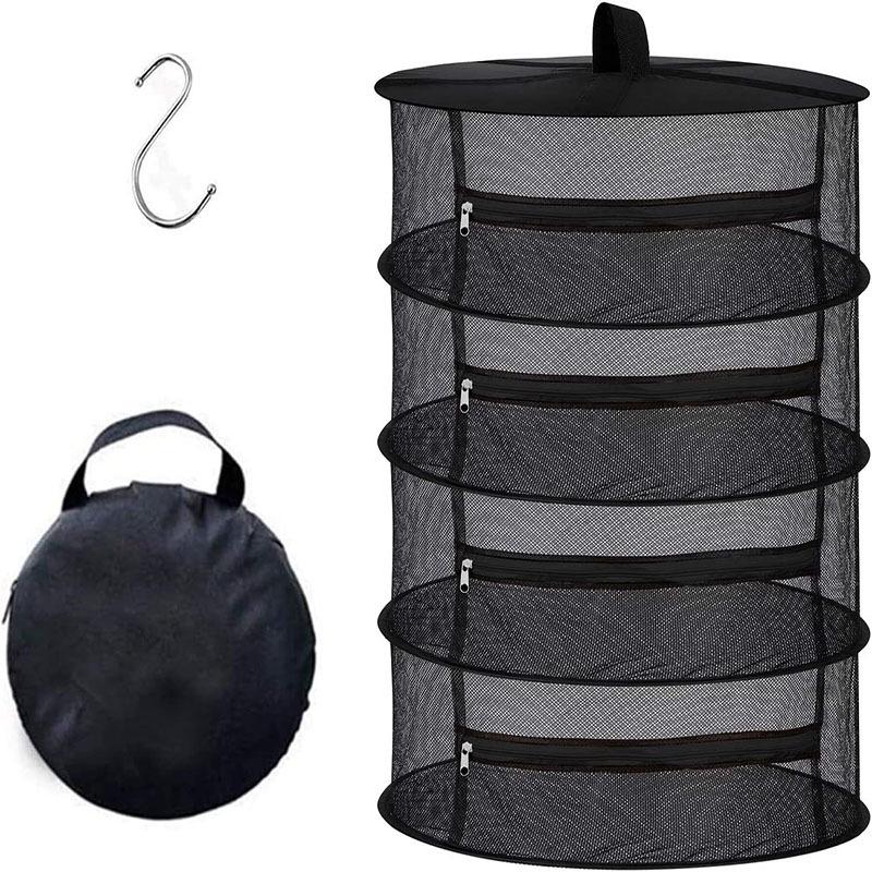 Многослойная сетка для сушки трав с застежкой-молнией (4, 6 или 8 слоев) - Товары для сада