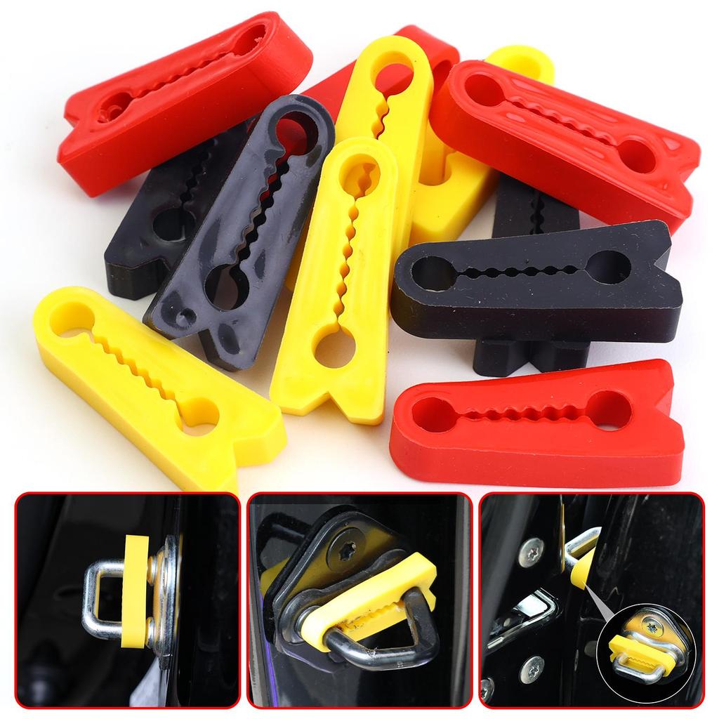 4-40pcs Silicone Car Door Closing Shock Absorber Buffer Pad Damper Anti Noise Sound Insulation Protector Gasket Interior Parts Interior Mirrors 6