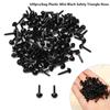 100pcs/bag Accessories Black Mini 4.5X5.5MM Stuffed Doll Eyes Safety Triangle Noses Plush Doll Eyes