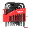 Allen Hex Torx Crv Allen Keys Set Black 22 Pcs Amio-04297