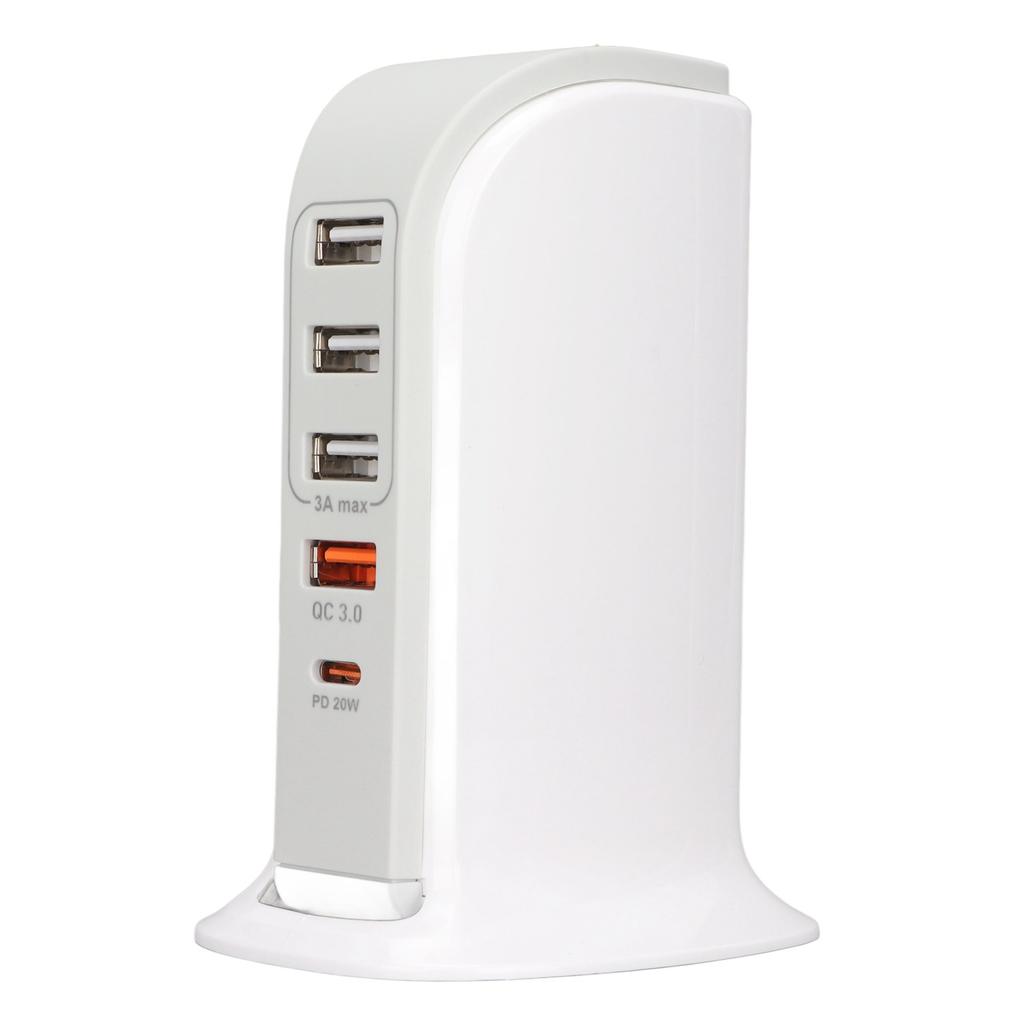 Подставка для зарядки телефона, зарядная станция USB, многопортовая зарядная стойка, быстрая зарядка для