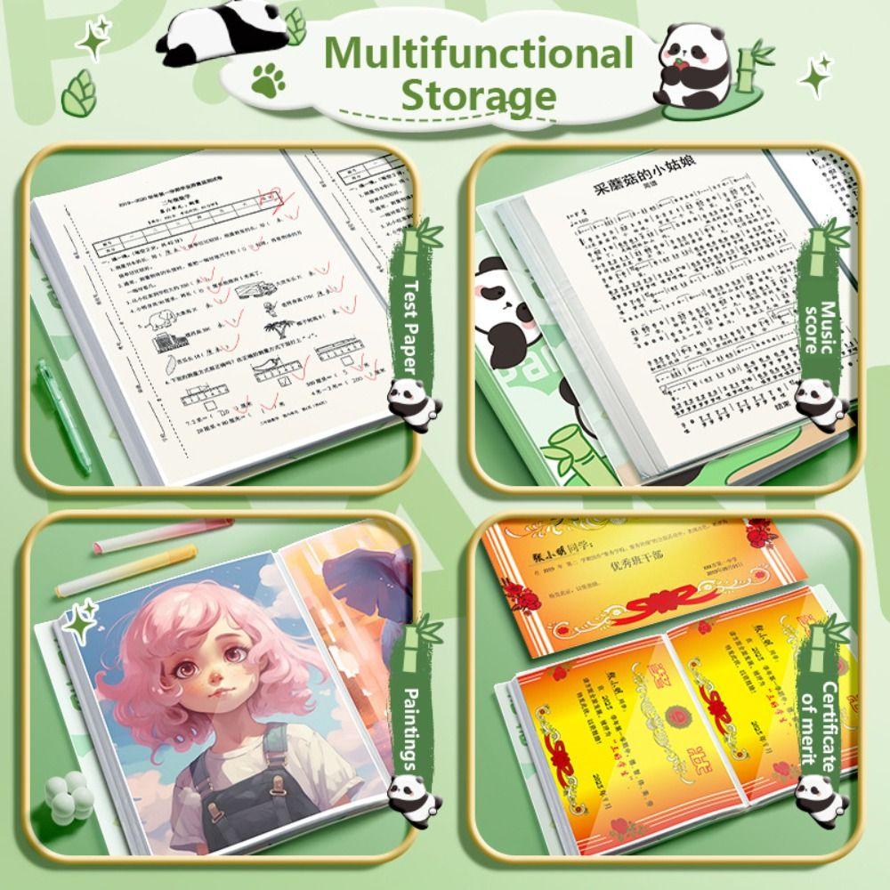 Архивная сумка на 30/40/60 страниц, сумка для файлов «Панда», высококачественный буклет для хранения, подарок для студентов