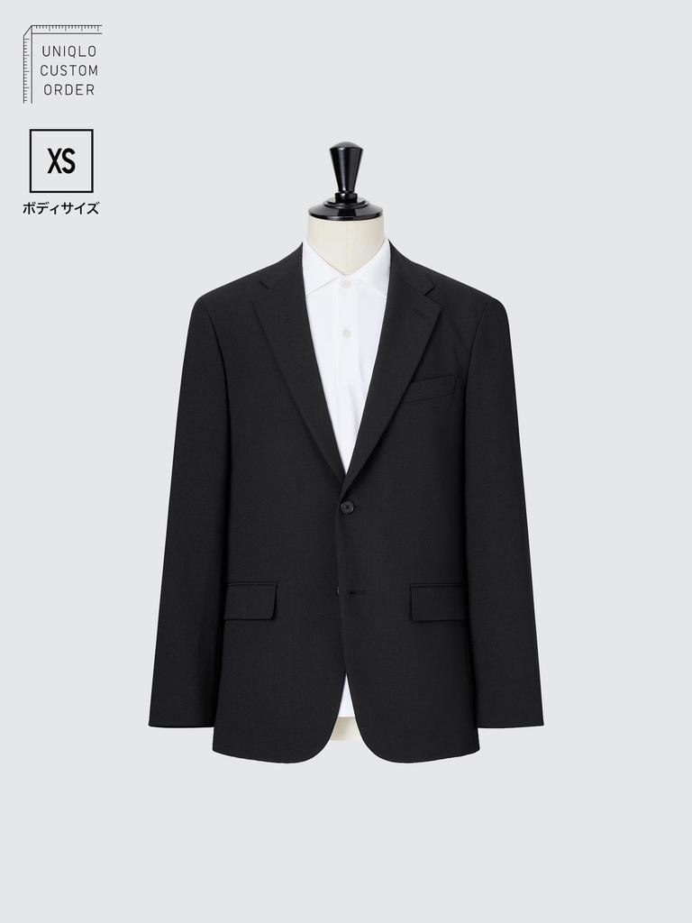Uniqlo Japan Impressive Jacket 2way Stretch  Wool Like  Xs Size  Length 64 66cm  Sleeve Length 55 57cm  Can Be Set Up