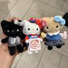 Sanrio Hello Kitty Plush Keychain With Silver Bow For Bag Decor And Collecting