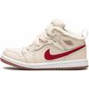 Детские кроссовки Air 1 Mid Utility TD из флиса, бежево-жемчужно-белые, темно-древесные DO2209-264