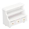 Миниатюрный шкафчик Pure White Edge Lovely Storge Cabinet для украшения ванной комнаты