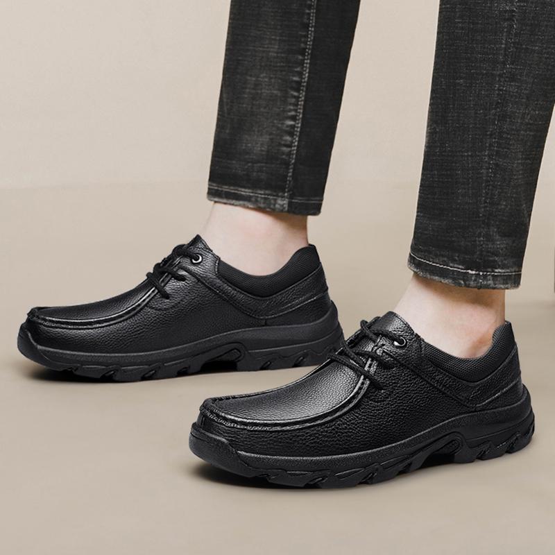 2024 Мужские брендовые туфли из натуральной кожи 36-47, мягкие кожаные туфли-оксфорды на шнуровке для вождения, повседневные нескользящие туфли из натуральной кожи