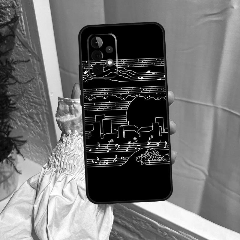 Чехол для нот и музыкальных символов для Samsung Galaxy A52S A06 A16 A26 A36 A56 A55 A35 A15 A53 A32 A33 A13 A14 A34 A54 A17