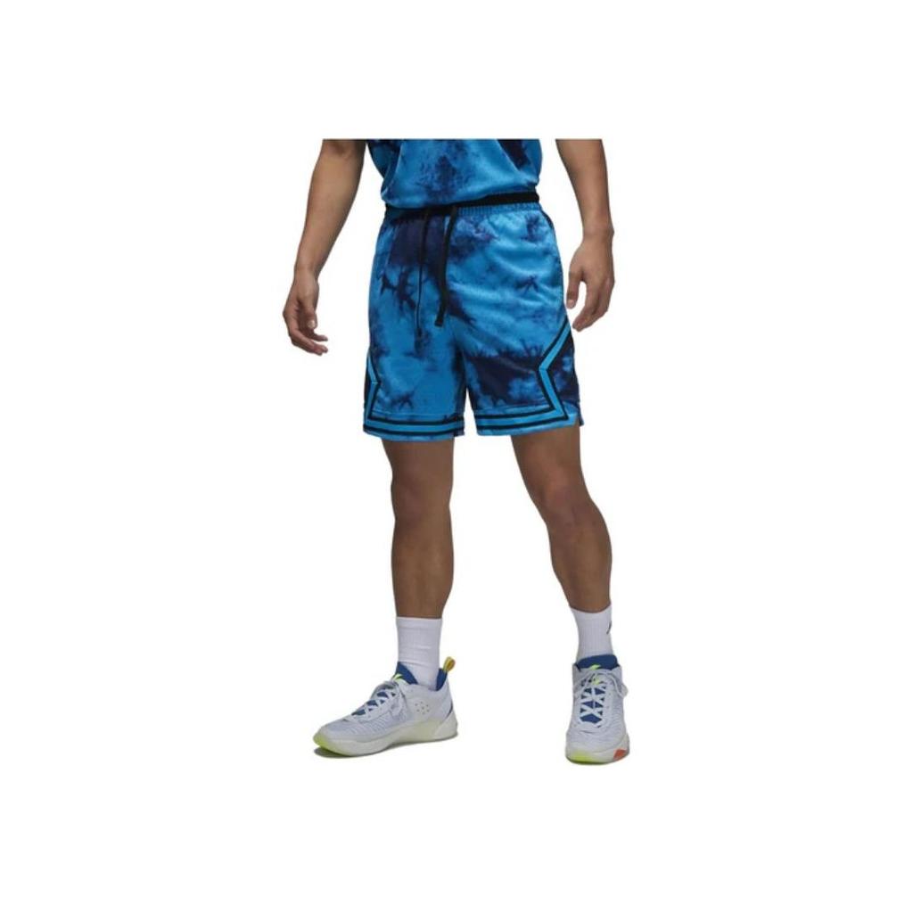 Jordan Мужские шорты из сетки с вышивкой Dri-FIT и эластичной резинкой на талии, синие DZ0563-446