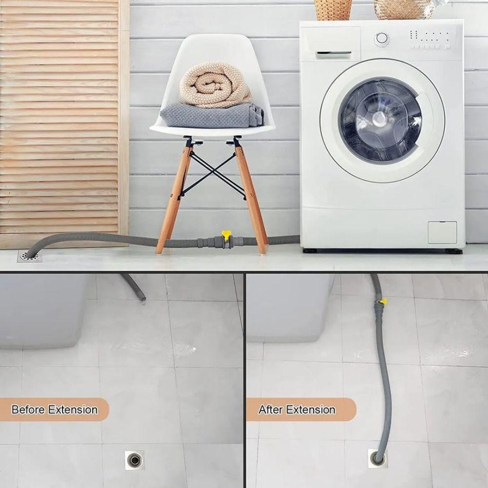 Flexible Washing Machine Drain Hose EVA Washer Discharge Tube Dishwasher Drain Hose Kitchen