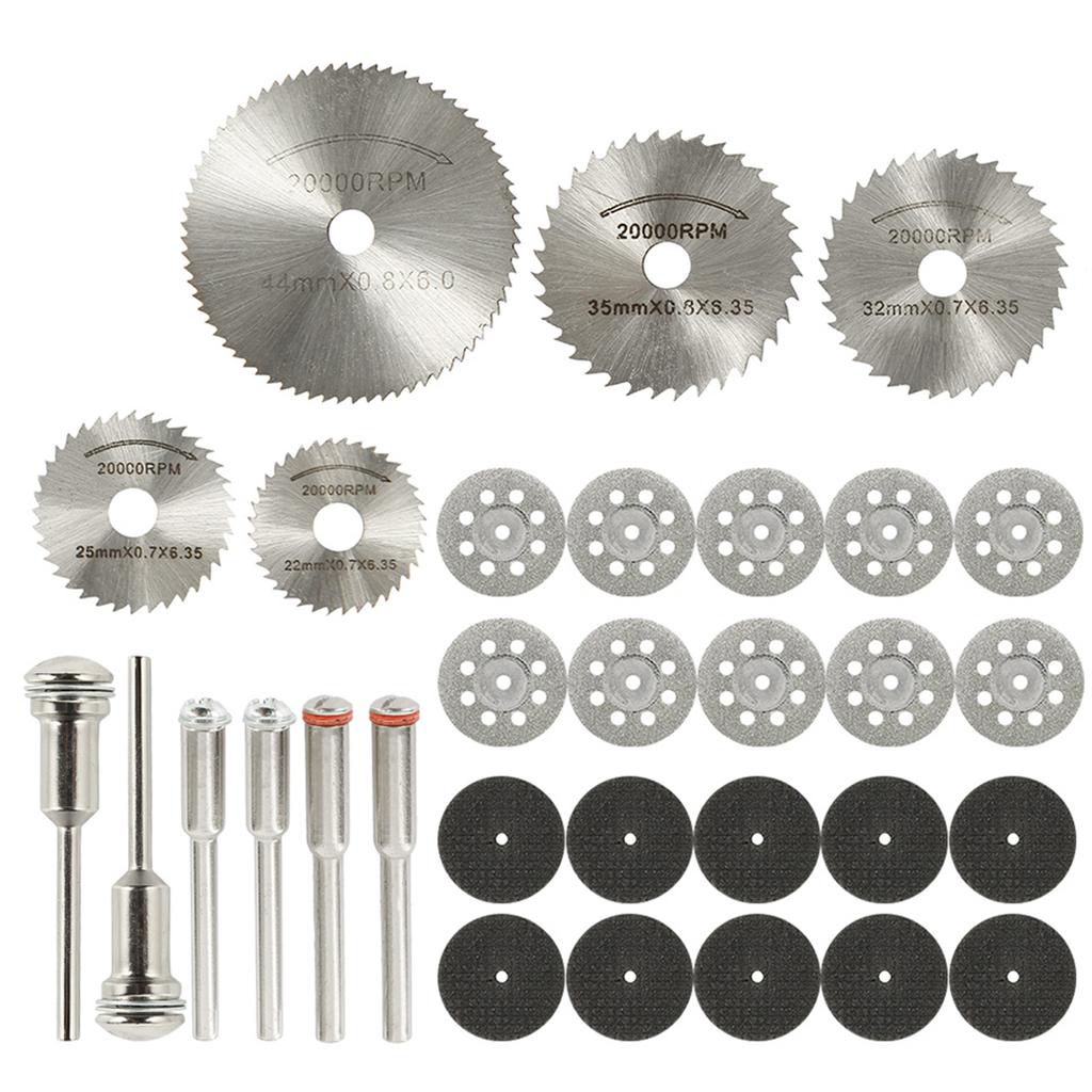 Mini diamond cutting wheel set circular saw blade rotating cutting high speed steel saw blade woodworking tool accessories