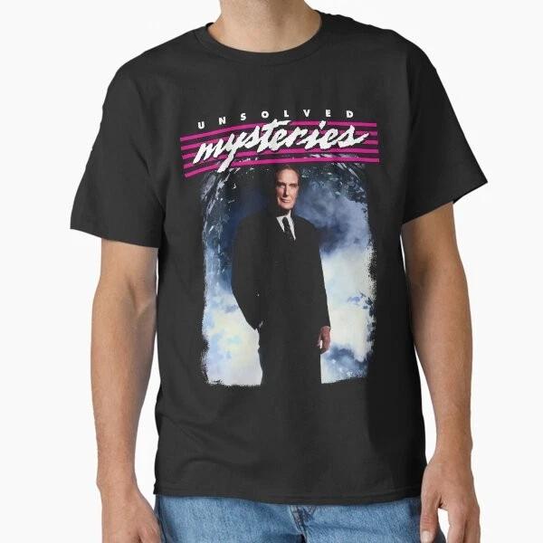 Unsolved Mysteries Robert Stack Classic Ts Tshirt Made In Usaus Size S2xl