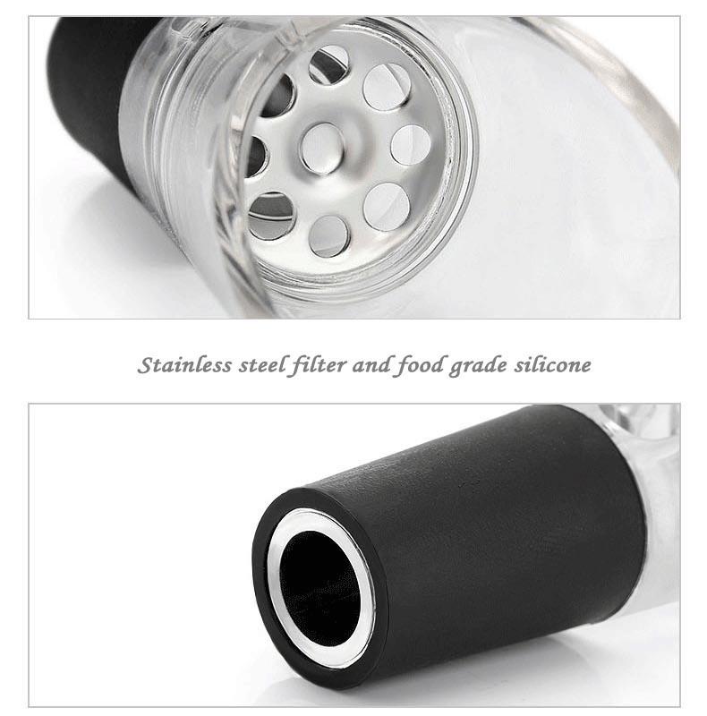 1 шт. Аэратор для вина, сливной носик, графин, магический мини-декантер для вина, аэратор для вина(цвет:черный) Бутылка вина Аксессуары для вина 2023