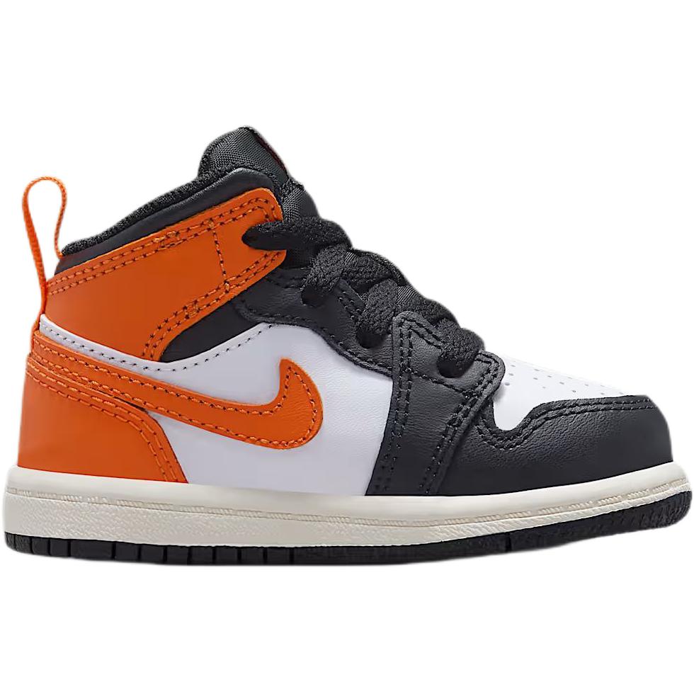 Air Jordan 1 Mid TD Shattered Backboard 2025 Детские кроссовки Оранжевый Звездчатый Рыбак Белый DQ8425-801