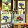 Креативная стеклянная ваза цветы балкон стеклянное окно благоустройство и украшение наклейки на окно на статической основе