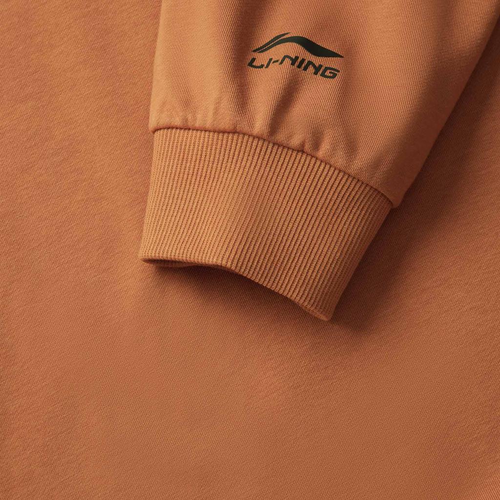 Li Ning Sports Life Collection Sweatshirt Men's Amber Brown AWDV811-3