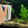 Magnetic Brush With Scraper Practical Floating Aquarium Fish Tank Ultra Glass Algae Curve Cleaner Window Algae Scraper Brush