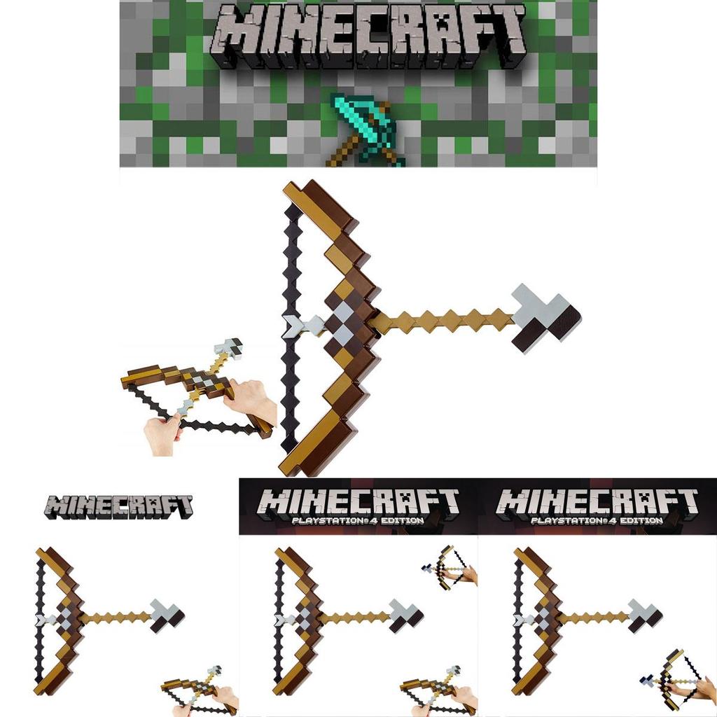 Minecraft Plastic Bow And Arrow Toy For Kids Durable And Fun Minecraft-themed Playtime