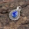 Ожерелье из лазурита, украшения ручной работы, кулон из стерлингового серебра 925 пробы, дизайнерские украшения с драгоценными камнями, цепочка-кулон, подарок для мамы