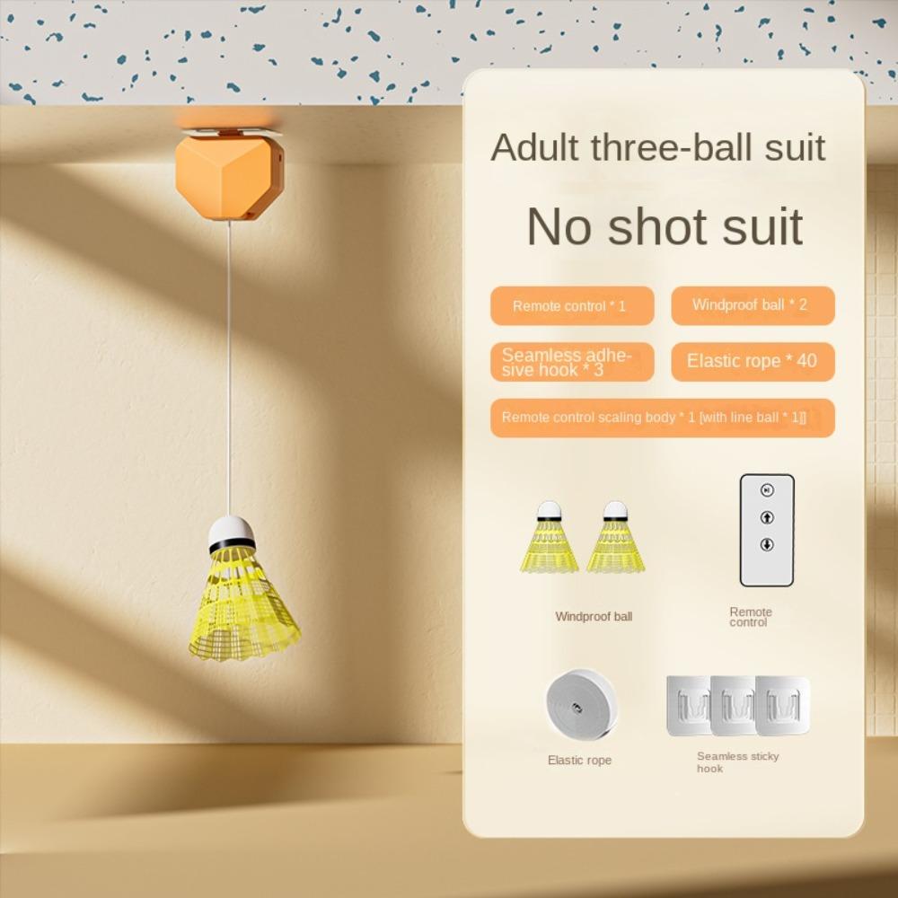 1 Set Spin Electric Badminton Trainer Self Training Shuttlecock For Kids & Adult